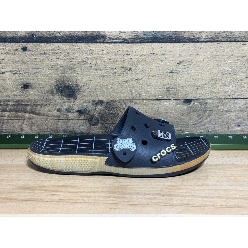 NEW rare Luke Combs Crocs Classic Bootlegger Slides Size: M10/W12 - Picture 1 of 14